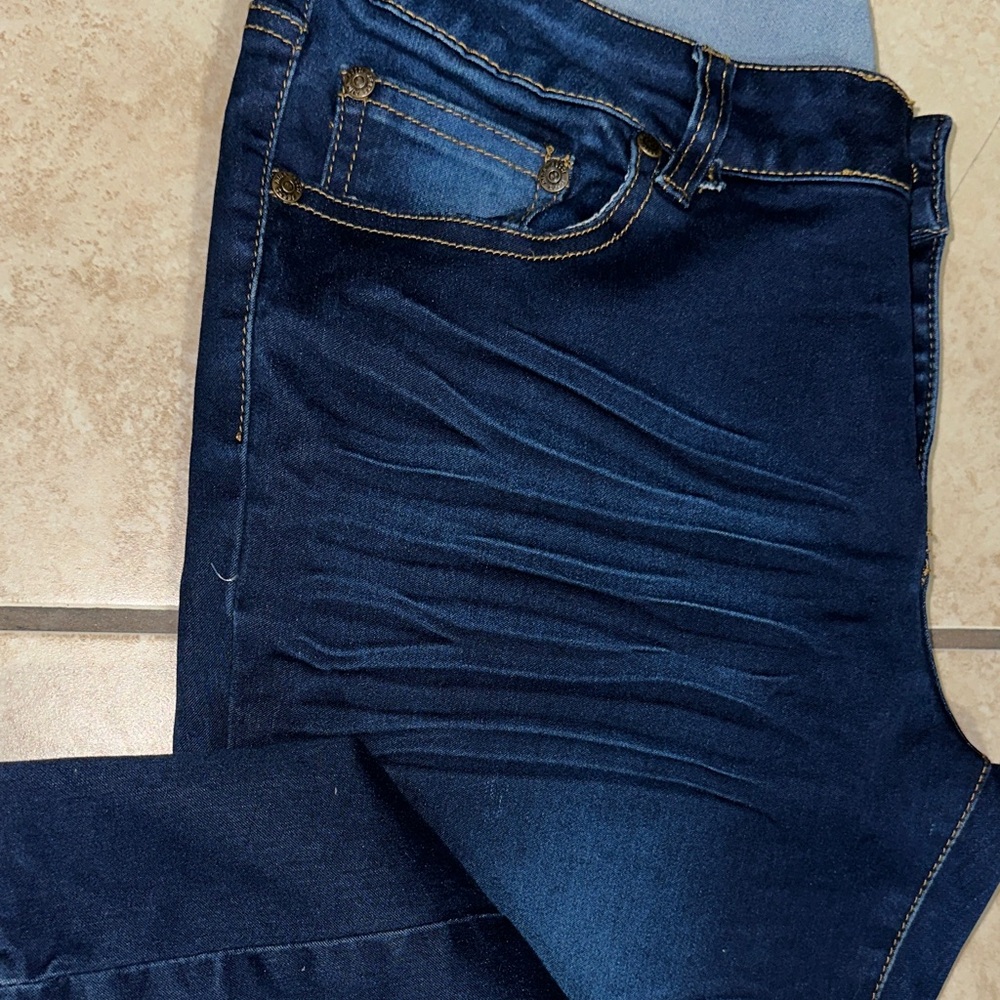 Rina Rossi Midnight Blue Wide Leg Jeans